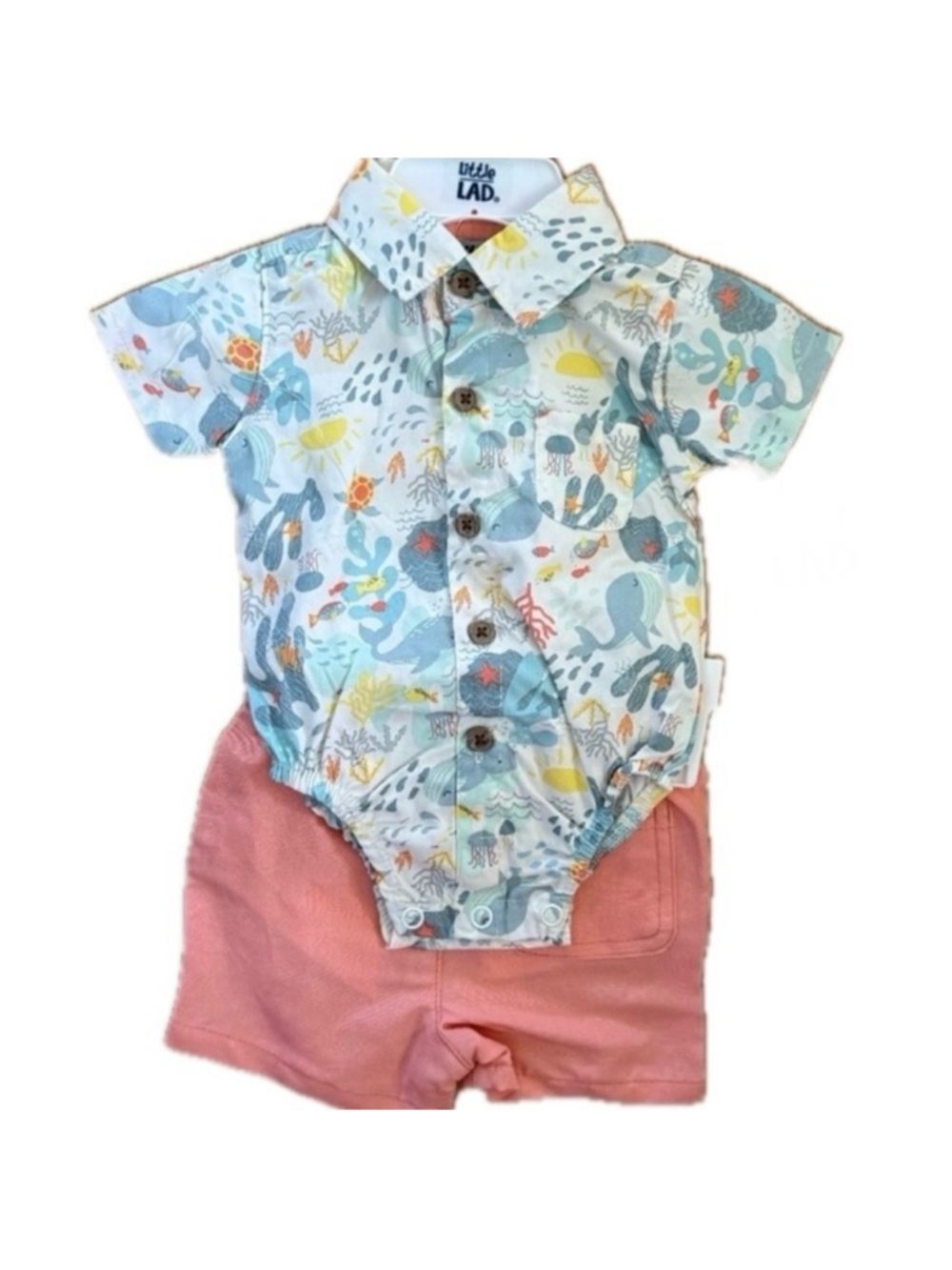 Little Lad Baby Boy 2 Piece Outfit Set